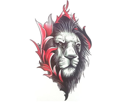 Laikina tatuiruotė Liūtas 8175; 19x12cm