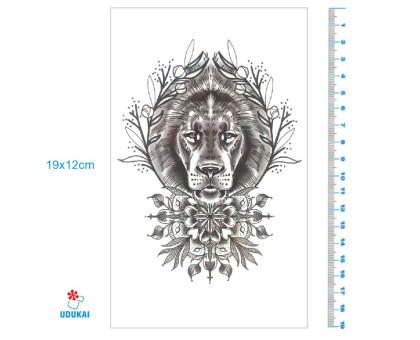 Laikina tatuiruotė Liūtas 8293; 19x12cm