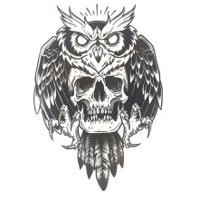 Laikina tatuiruotė Pėlėda 8333; 19x12cm