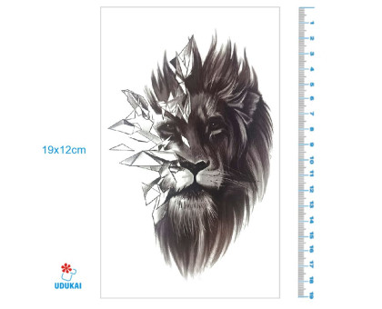 Laikina tatuiruotė Liūtas 8356; 19x12cm
