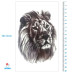 Laikina tatuiruotė Liūtas 8357; 19x12cm