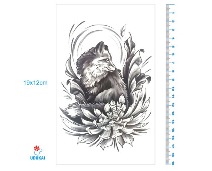 Laikina tatuiruotė Lapė 8362; 19x12cm