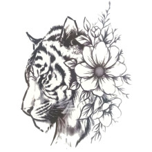 Laikina tatuiruotė Tigras 8367; 19x12cm