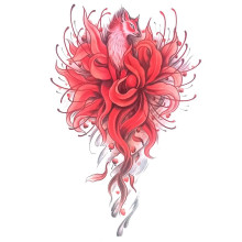 Laikina tatuiruotė Lapė 8431; 19x12cm