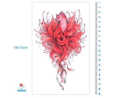 Laikina tatuiruotė Lapė 8431; 19x12cm