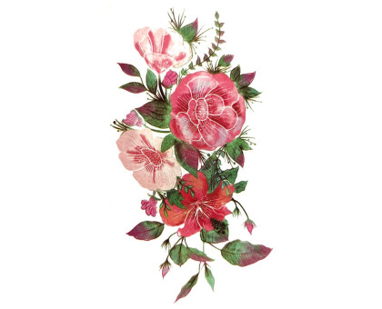 Laikina tatuiruotė Gėlės 82018; 10x6cm