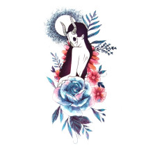 Laikina tatuiruotė Pilnatis 82044; 10x6cm