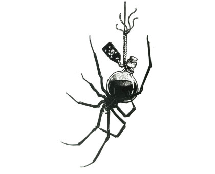 Laikina tatuiruotė Voras 83032; 10x6cm