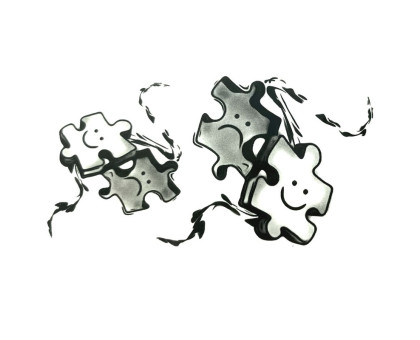 Laikina tatuiruotė Puzzle 83042; 10x6cm