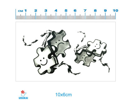 Laikina tatuiruotė Puzzle 83042; 10x6cm