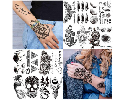 Laikina tatuiruotė MIX 10x6cm; 5vnt, 10vnt, 15vnt, 20vnt