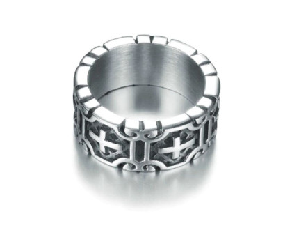 Žiedas Cross 777; 19 dydžio