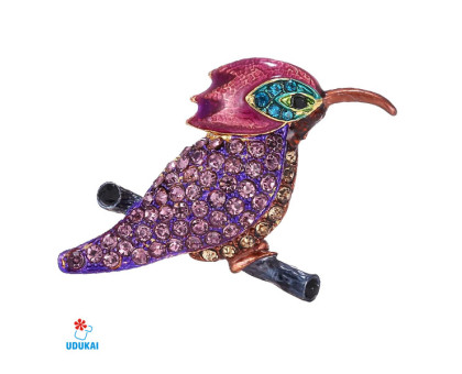 Segė Violetinis paukštis; 5.7x3.8cm