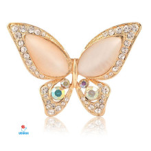 Segė Drugelis auksinis; 5.1x4.1cm