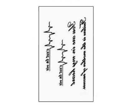 Laikina tatuiruotė Ornamentas WM146; 6x5cm