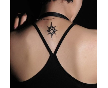 Laikina tatuiruotė Saulė WM171; 10x6cm