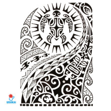 Laikina tatuiruotė Ornamentas Ink-HB523; 21x14cm