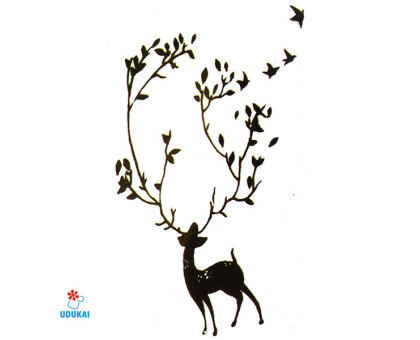 Laikina tatuiruotė Elnias JM037; 10x6cm