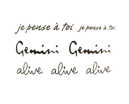 Laikina tatuiruotė Gemini 81037; 10x6cm