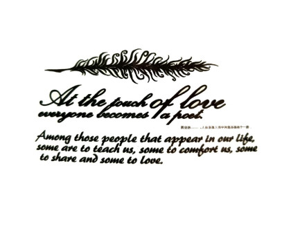 Laikina tatuiruotė Tekstas 81044; 10x6cm