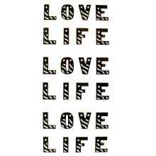 Laikina tatuiruotė Love life 81045; 10x6cm