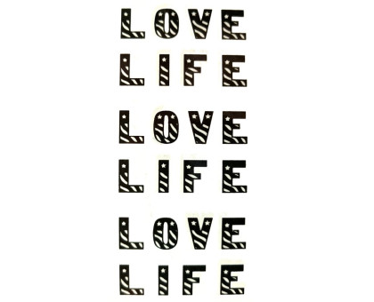 Laikina tatuiruotė Love life 81045; 10x6cm