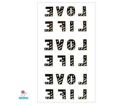 Laikina tatuiruotė Love life 81045; 10x6cm