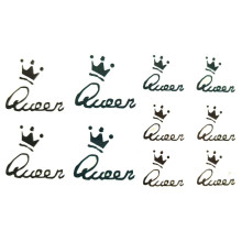 Laikina tatuiruotė Queen 81049; 10x6cm