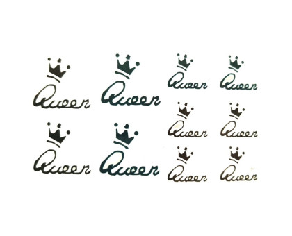 Laikina tatuiruotė Queen 81049; 10x6cm