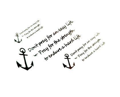 Laikina tatuiruotė Tekstas 46017; 10x6cm