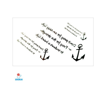 Laikina tatuiruotė Tekstas 46017; 10x6cm