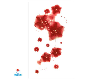 Laikina tatuiruotė Gėlės NN019; 10x6cm