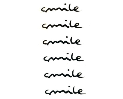 Laikina tatuiruotė Smile NN030; 10x6cm