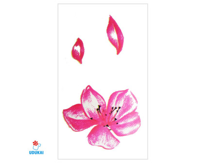 Laikina tatuiruotė Gėlė B03; 10x6cm