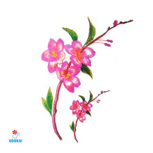 Laikina tatuiruotė Gėlės B24; 10x6cm