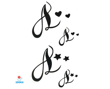 Laikina tatuiruotė Monograma C18; 10x6cm