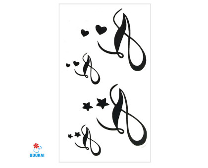 Laikina tatuiruotė Monograma C18; 10x6cm