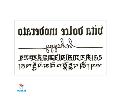 Laikina tatuiruotė Vita Dolce D09; 10x6cm