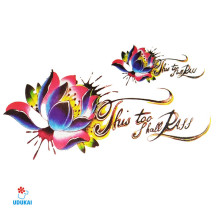 Laikina tatuiruotė Gėlės E01; 10x6cm