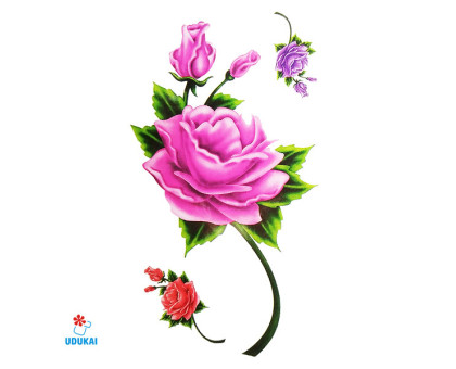 Laikina tatuiruotė Rožės 14010; 10x6cm