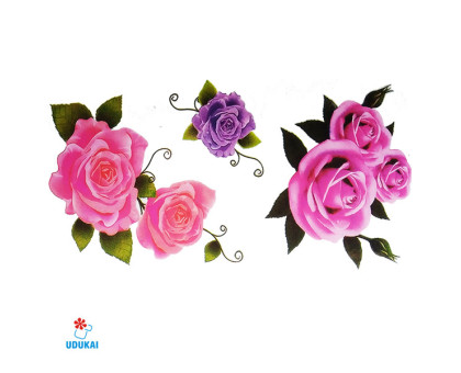 Laikina tatuiruotė Rožės E18; 10x6cm