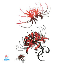 Laikina tatuiruotė Gėlės E23; 10x6cm