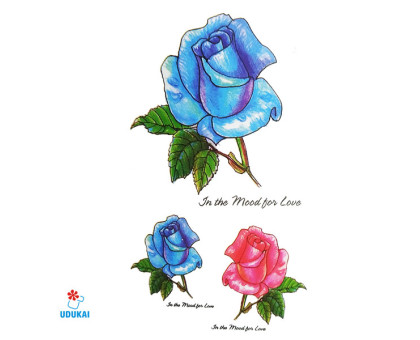 Laikina tatuiruotė Rožės 14026; 10x6cm