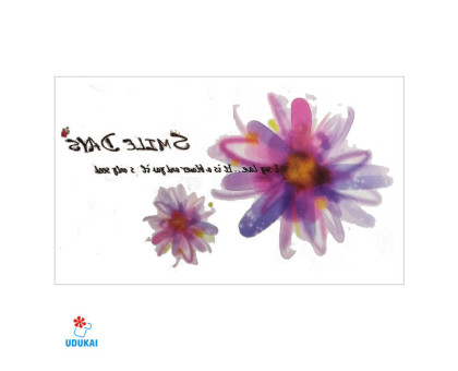 Laikina tatuiruotė Gėlės F08; 10x6cm