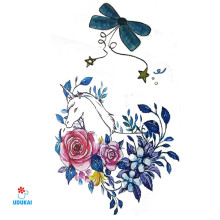 Laikina tatuiruotė Gėlės F19; 10x6cm