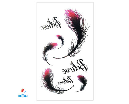 Laikina tatuiruotė Plunksnos G26; 10x6cm