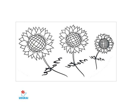 Laikina tatuiruotė Gėlės-NA017; 10x6cm