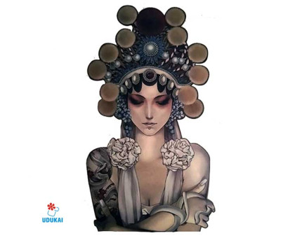 Laikina tatuiruotė Princesė-A023; 10x6cm