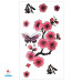 Laikina tatuiruotė Sakura A040; 10x6cm