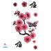 Laikina tatuiruotė Sakura A040; 10x6cm